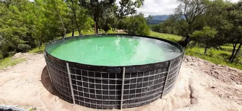 Bolsa de Geomembrana HDPE 1 mm de 10,000 L para Almacenamiento de Agua